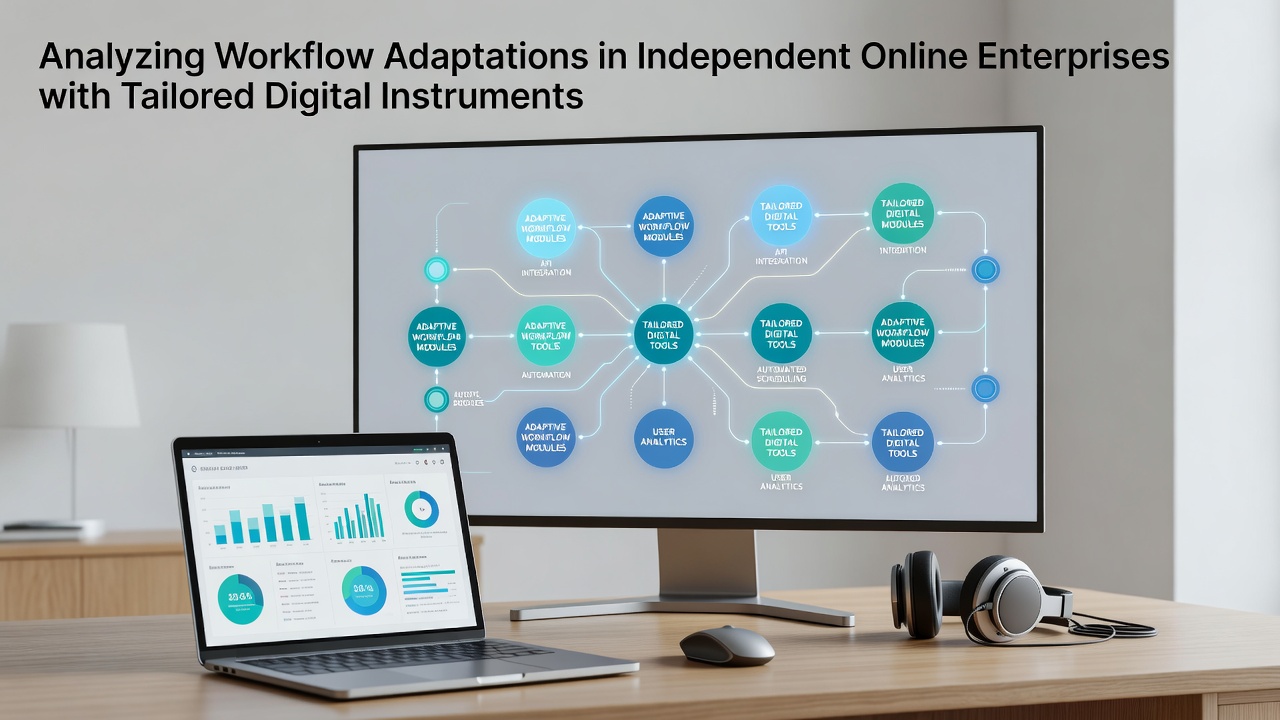 Analyzing Workflow Adaptations in Independent Online Enterprises with Tailored Digital Instruments