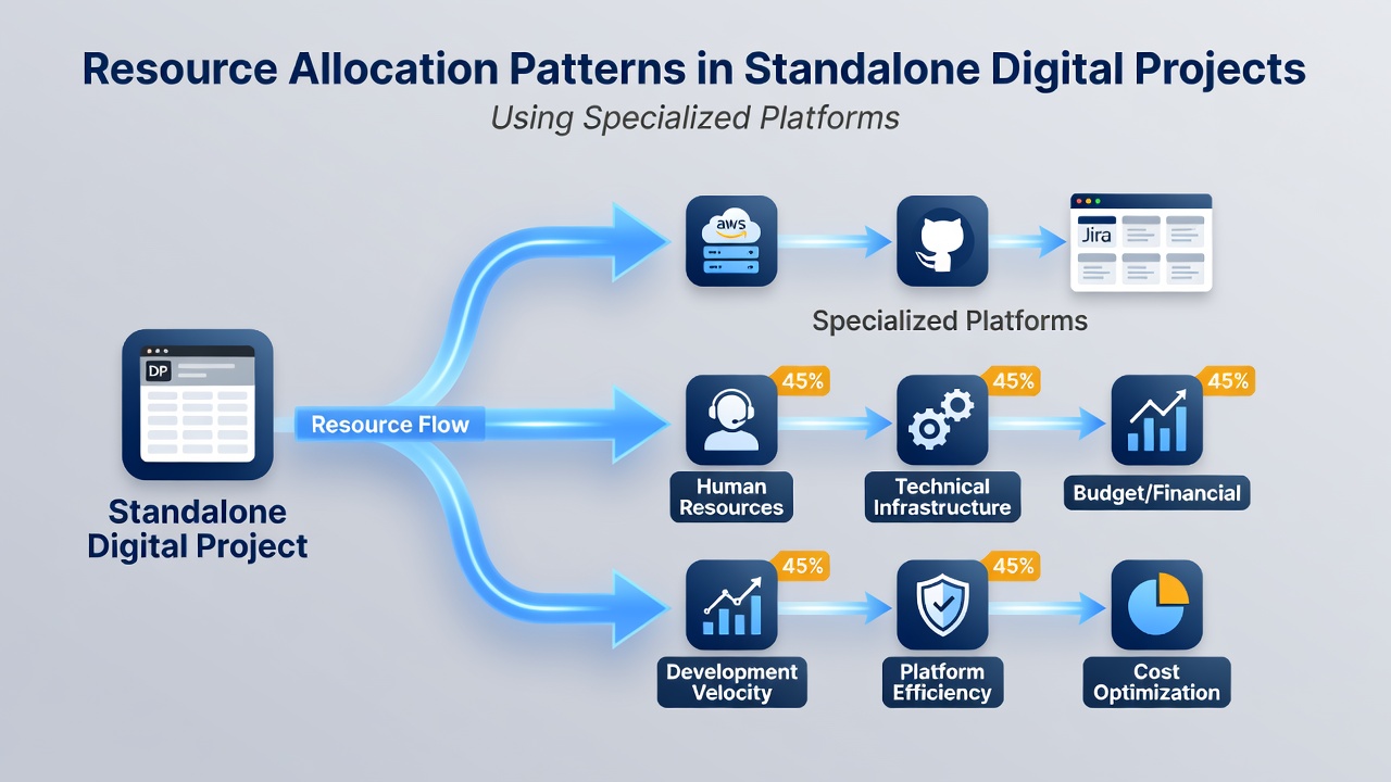 Resource Allocation Patterns in Standalone Digital Projects Using Specialized Platforms